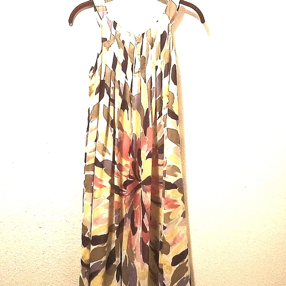 Eliza J  MULTICOLORED SLEEVELESS SUMMER DRESS